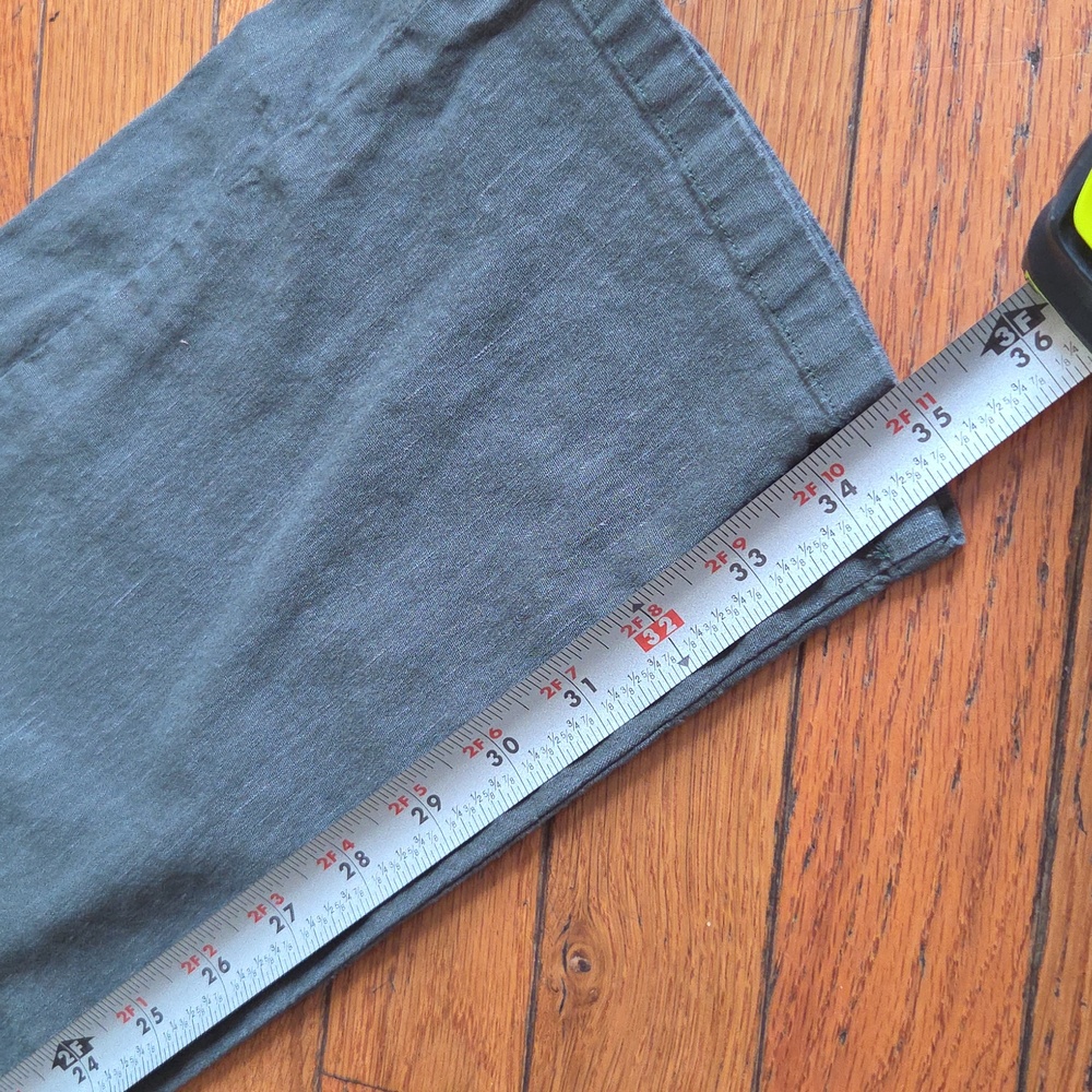 Olive Green Capri Pull-On Pants - Picture 4 of 7